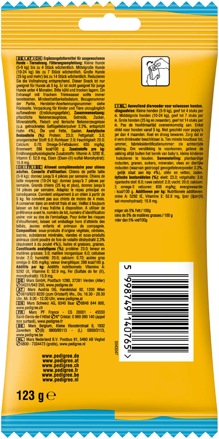 Pedigree Hundeleckerlis RODEO mit Huhn